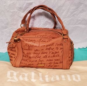 ARCHIVE!GALLIANO RARE LOVE LETTER PRINT BAG Y2K FULL SET AUTHENTICATION